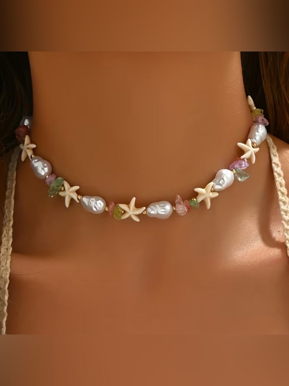 Starfish Choker Necklace #2653